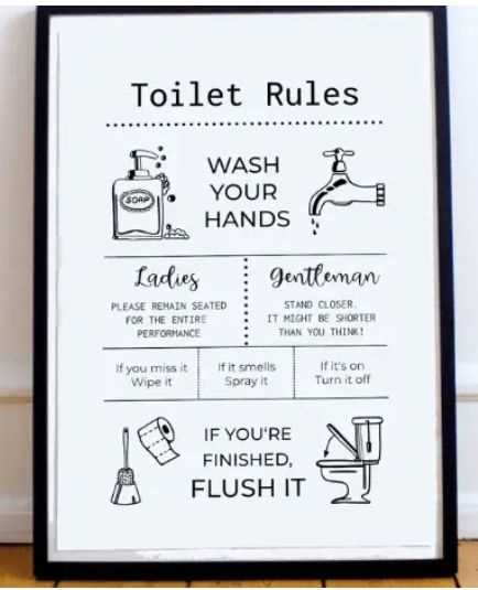 free printable restroom signs