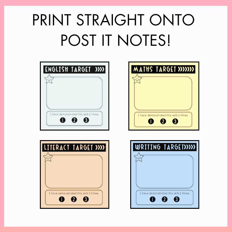 post it notes printable