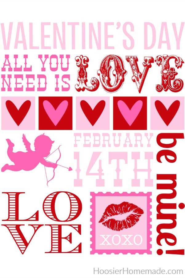 free printable valentines decorations