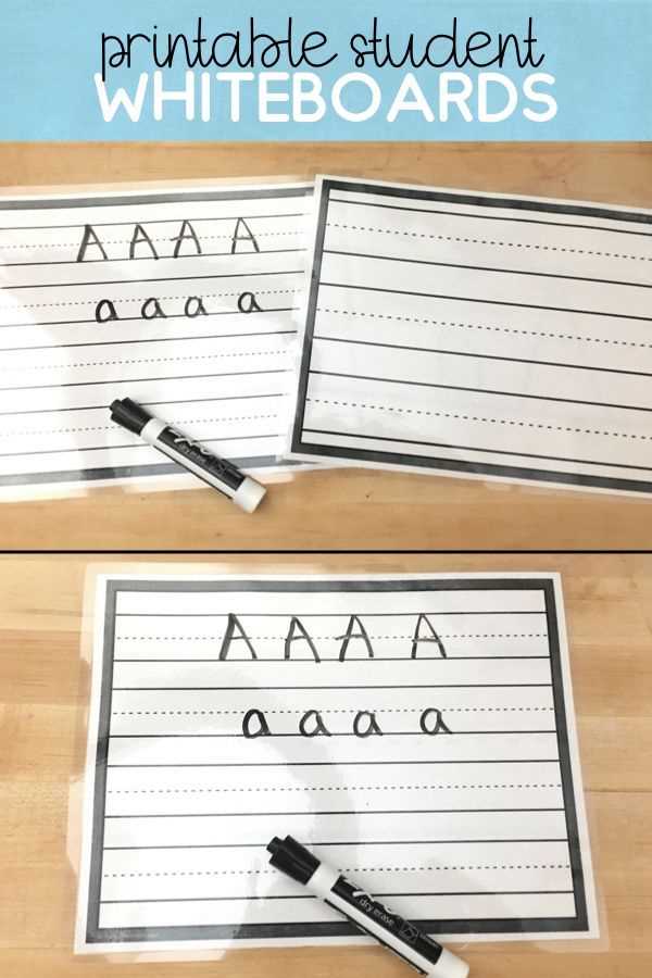 printable dry erase paper