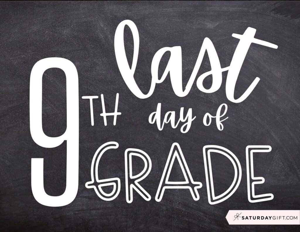 last day of school printable