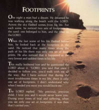 free printable footprints in the sand