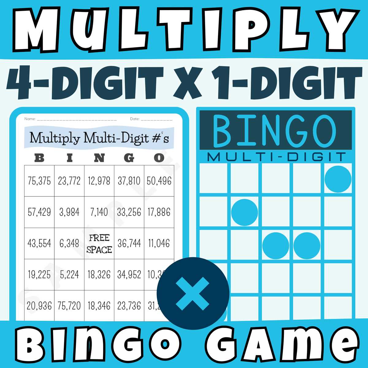 multiplication bingo printable