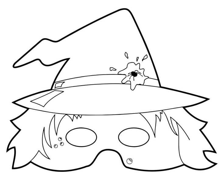 free printable halloween printable mask