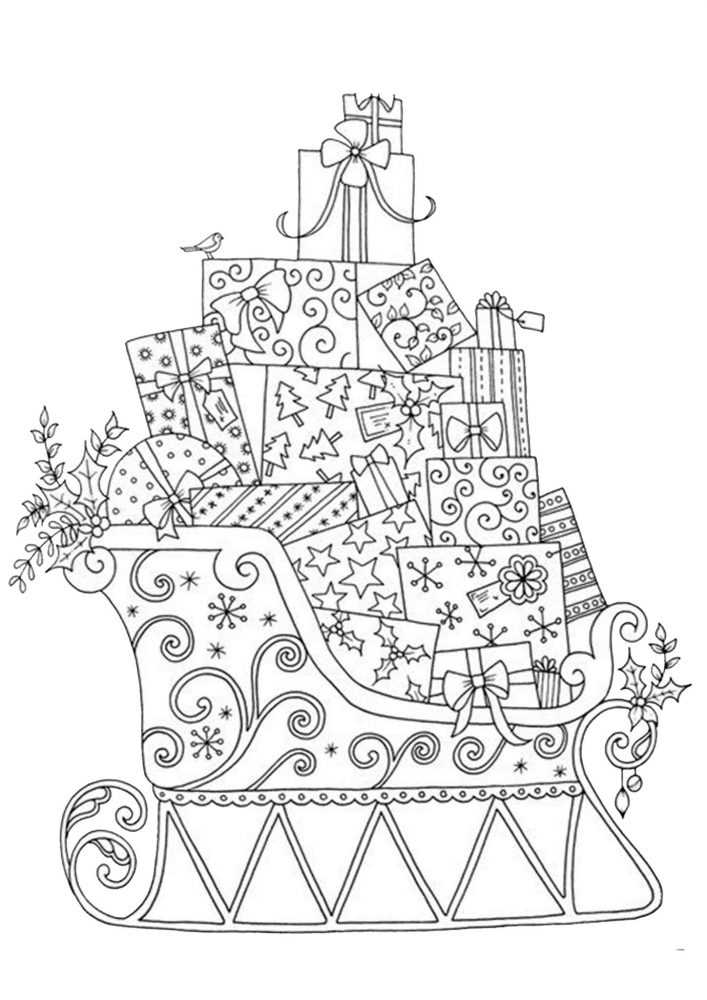 christmas coloring printables for adults