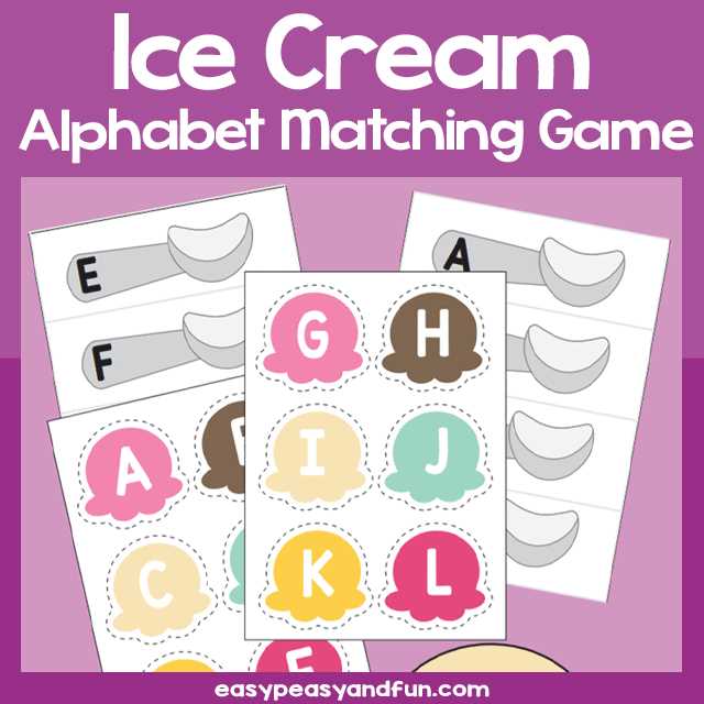 alphabet matching game printable
