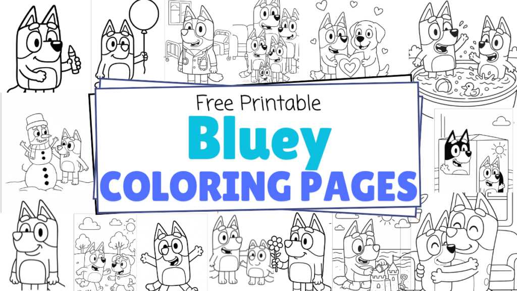free printable bluey and bingo coloring pages