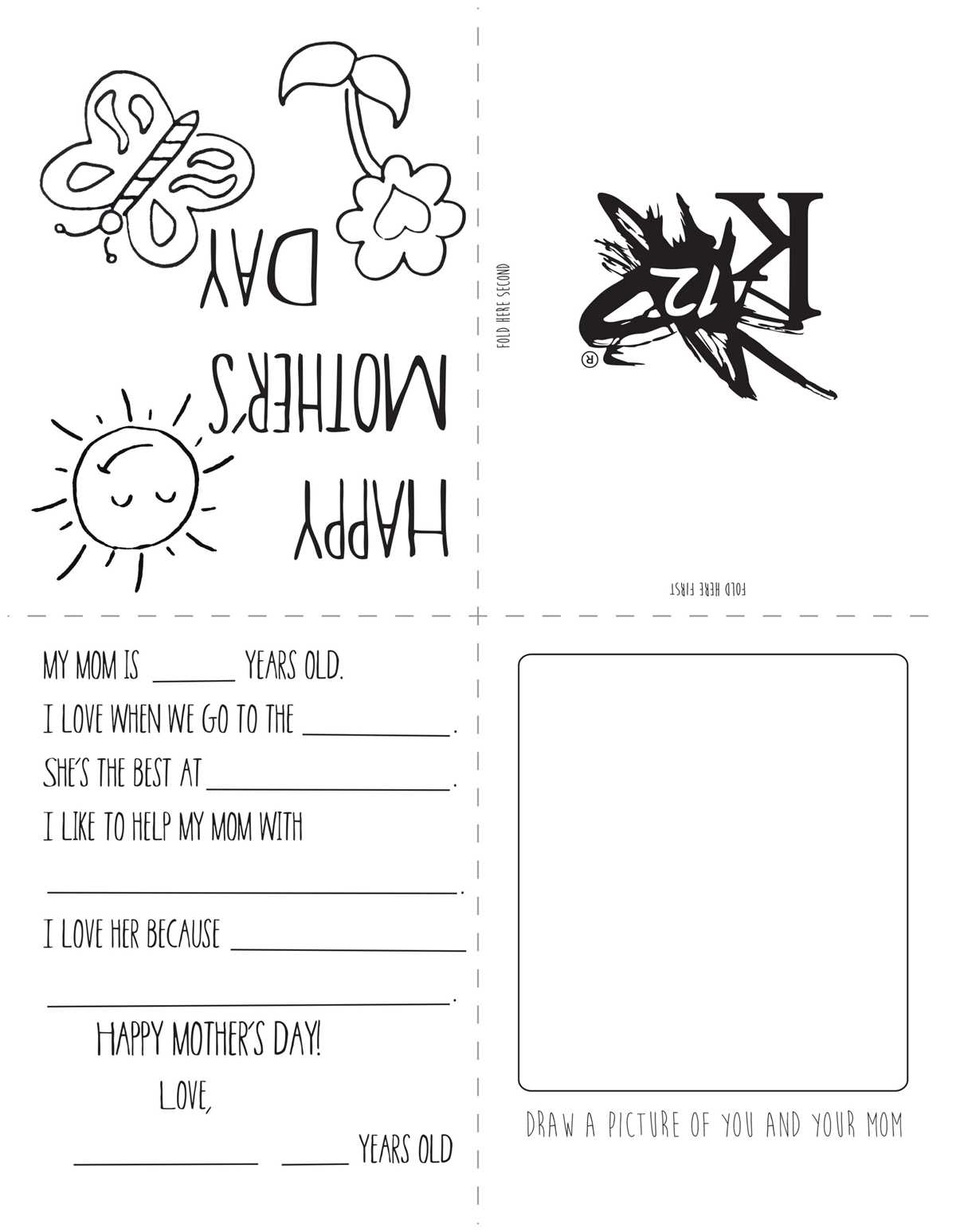 mothers day card printables