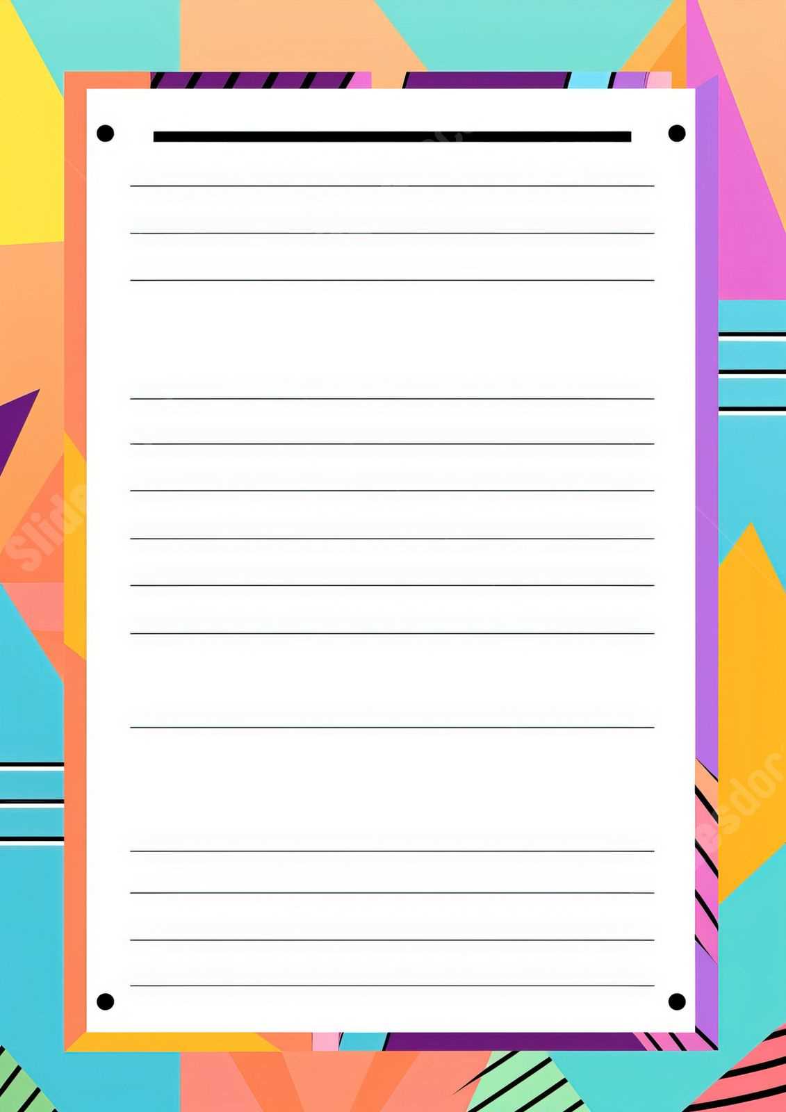 cute lined paper printable