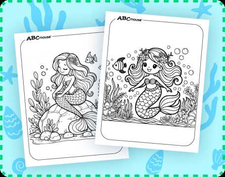 printable coloring pages mermaid