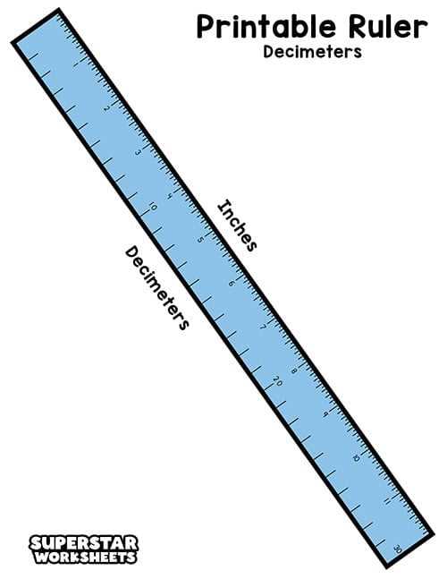 printable ruler in cm actual size