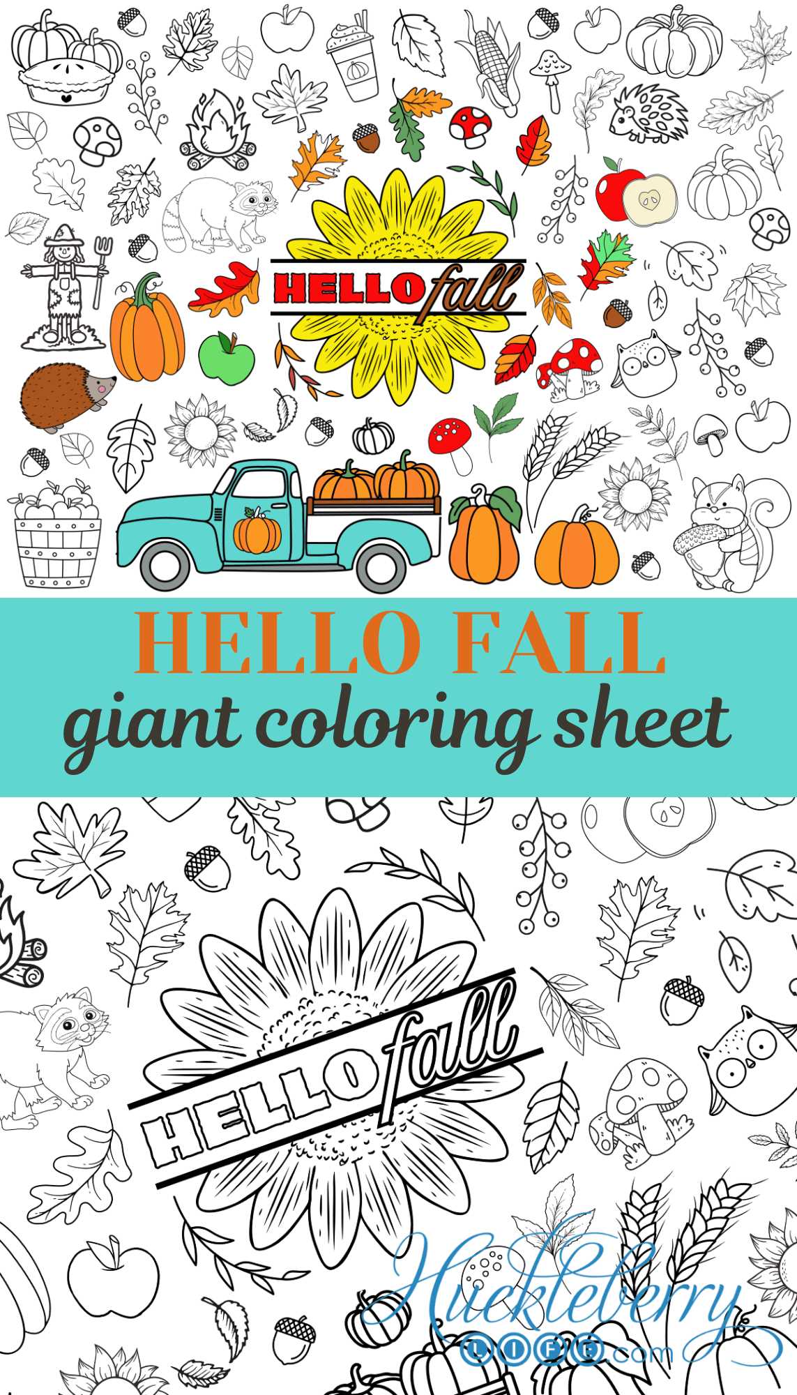 printable fall color sheets