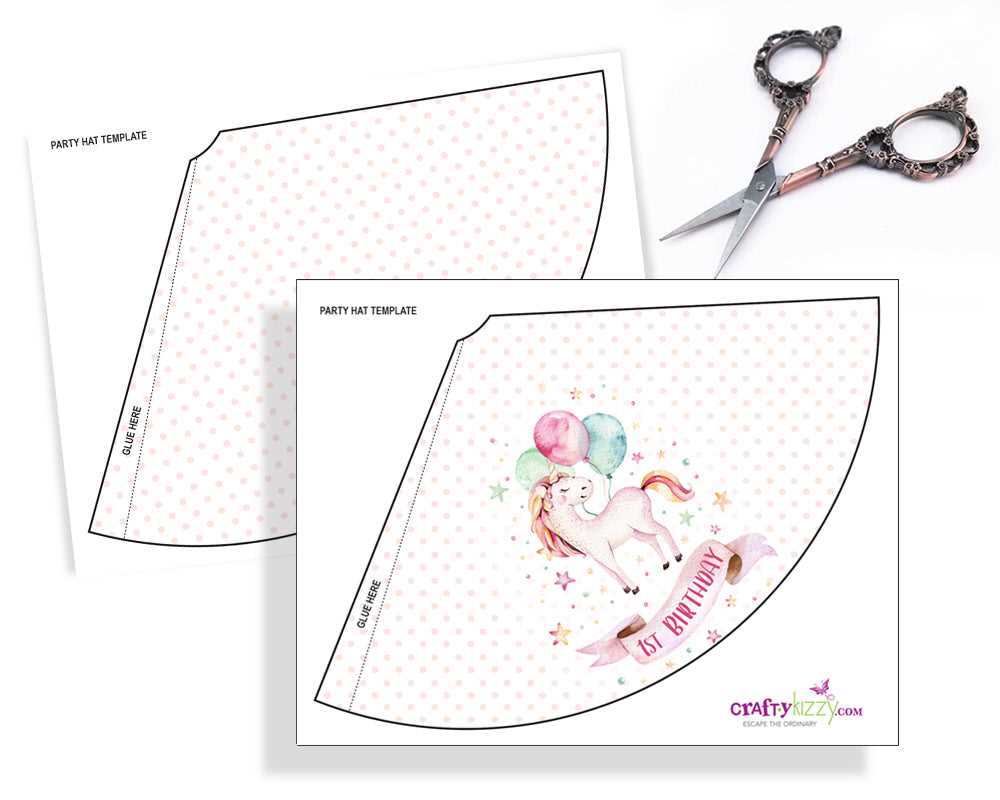 printable party hat template