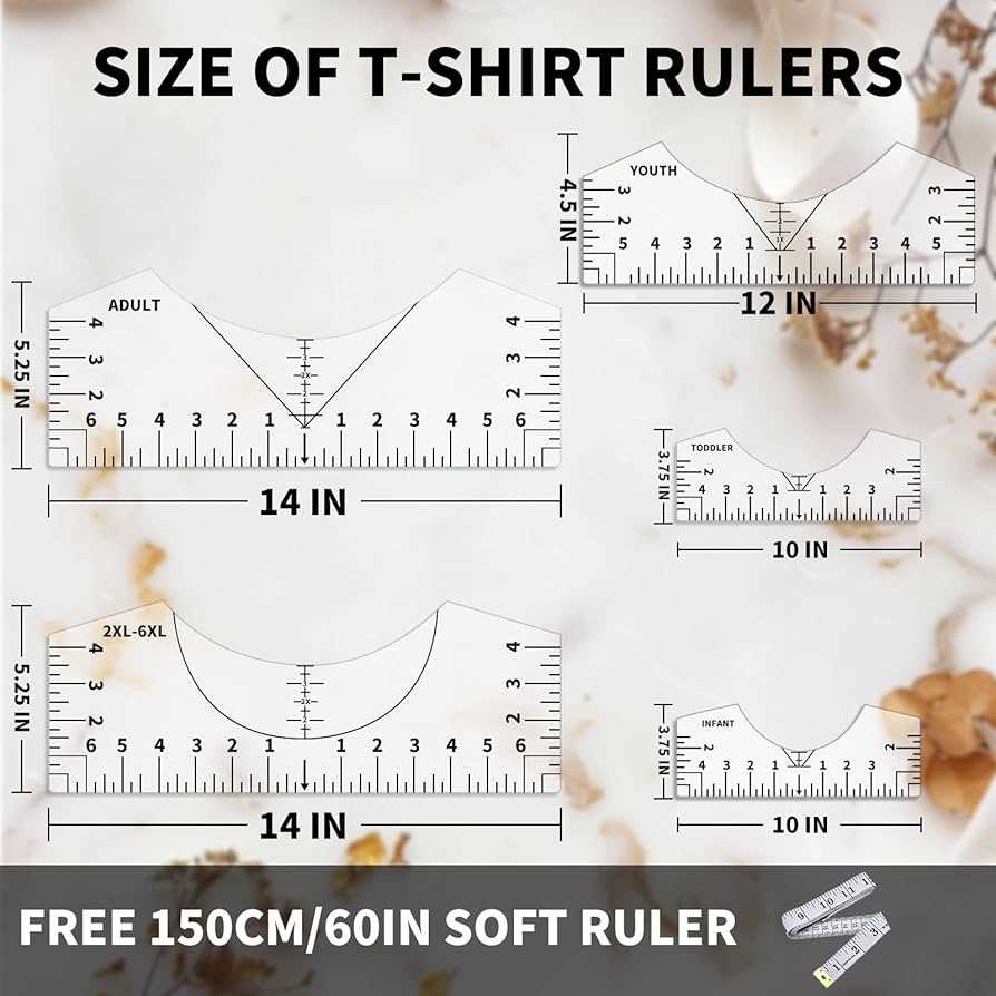 printable t shirt ruler guide template free