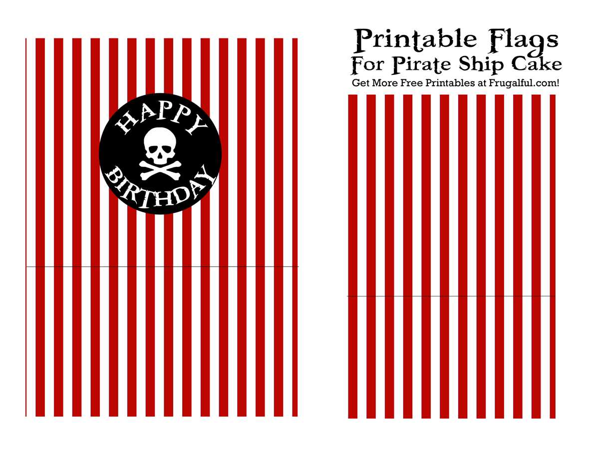 pirate ship flag printable