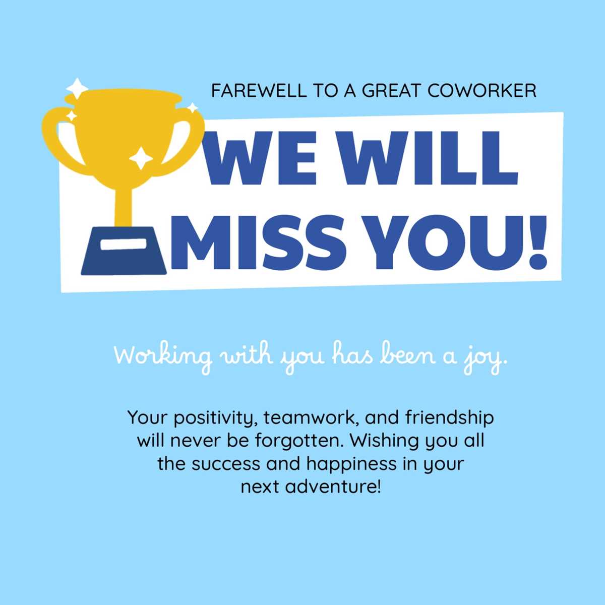 farewell cards for colleagues printable