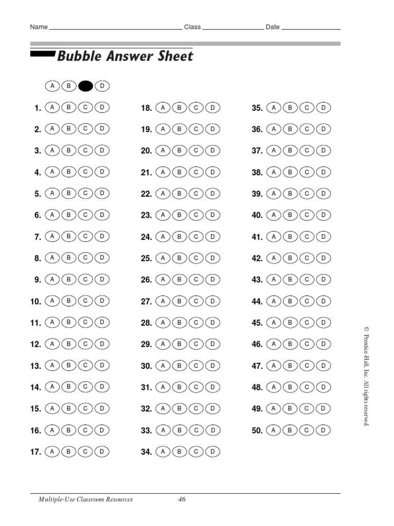 printable bubble sheet