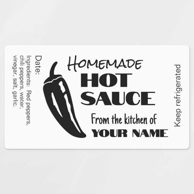 printable hot sauce labels