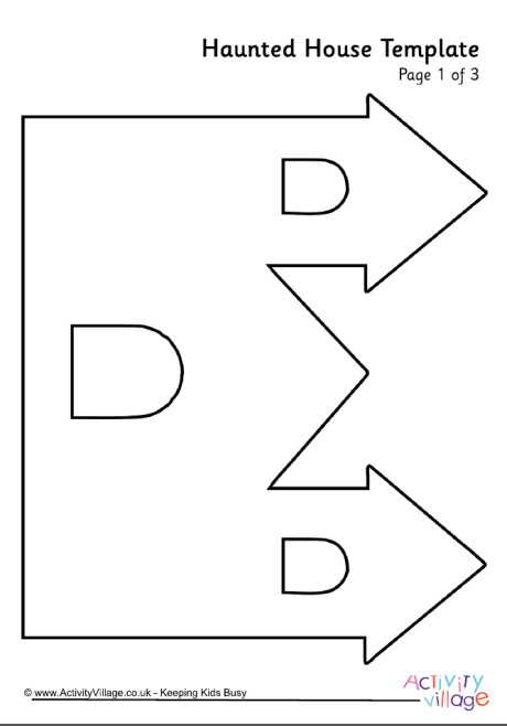 printable haunted house template