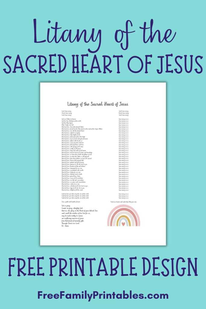 sacred heart of jesus printable