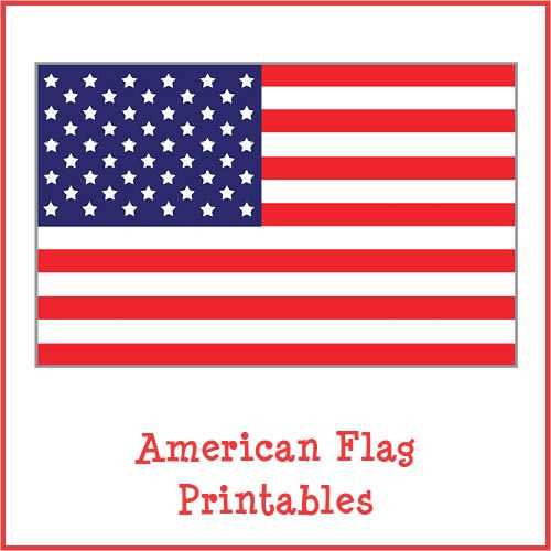 printable united states flag