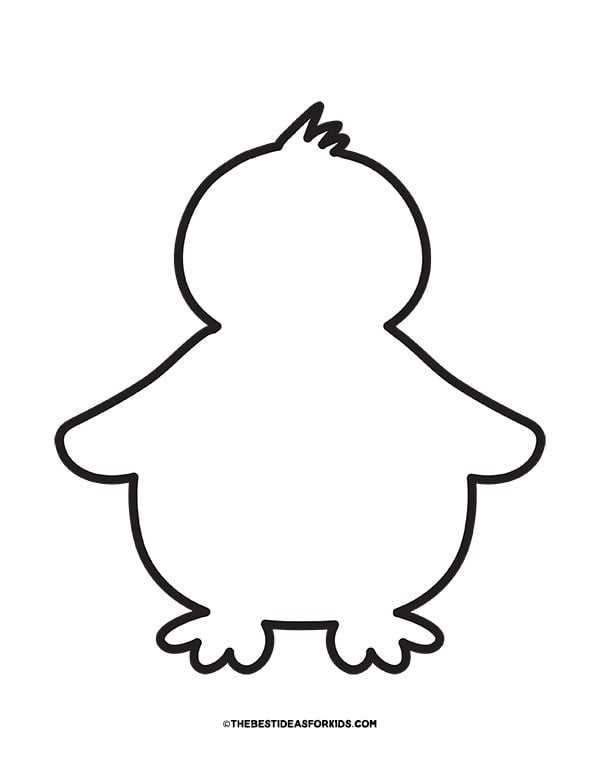 printable cut out penguin template