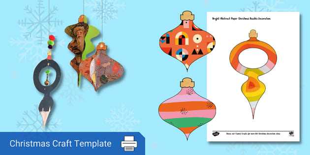 printable colorful christmas ornaments