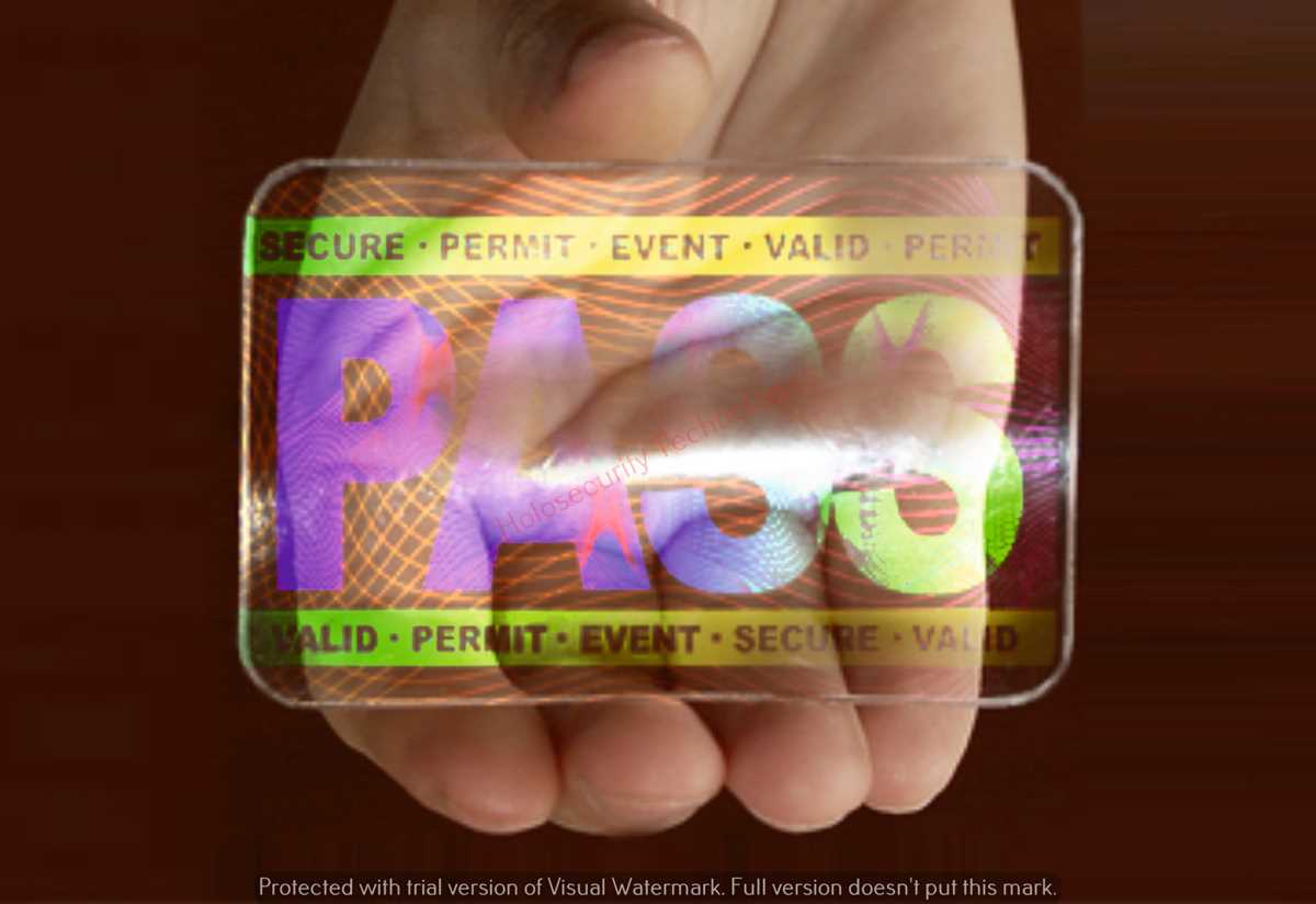 security id hologram printable