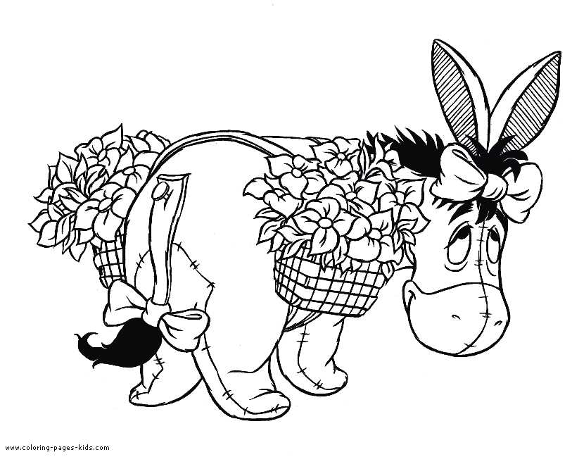 printable pooh bear coloring pages