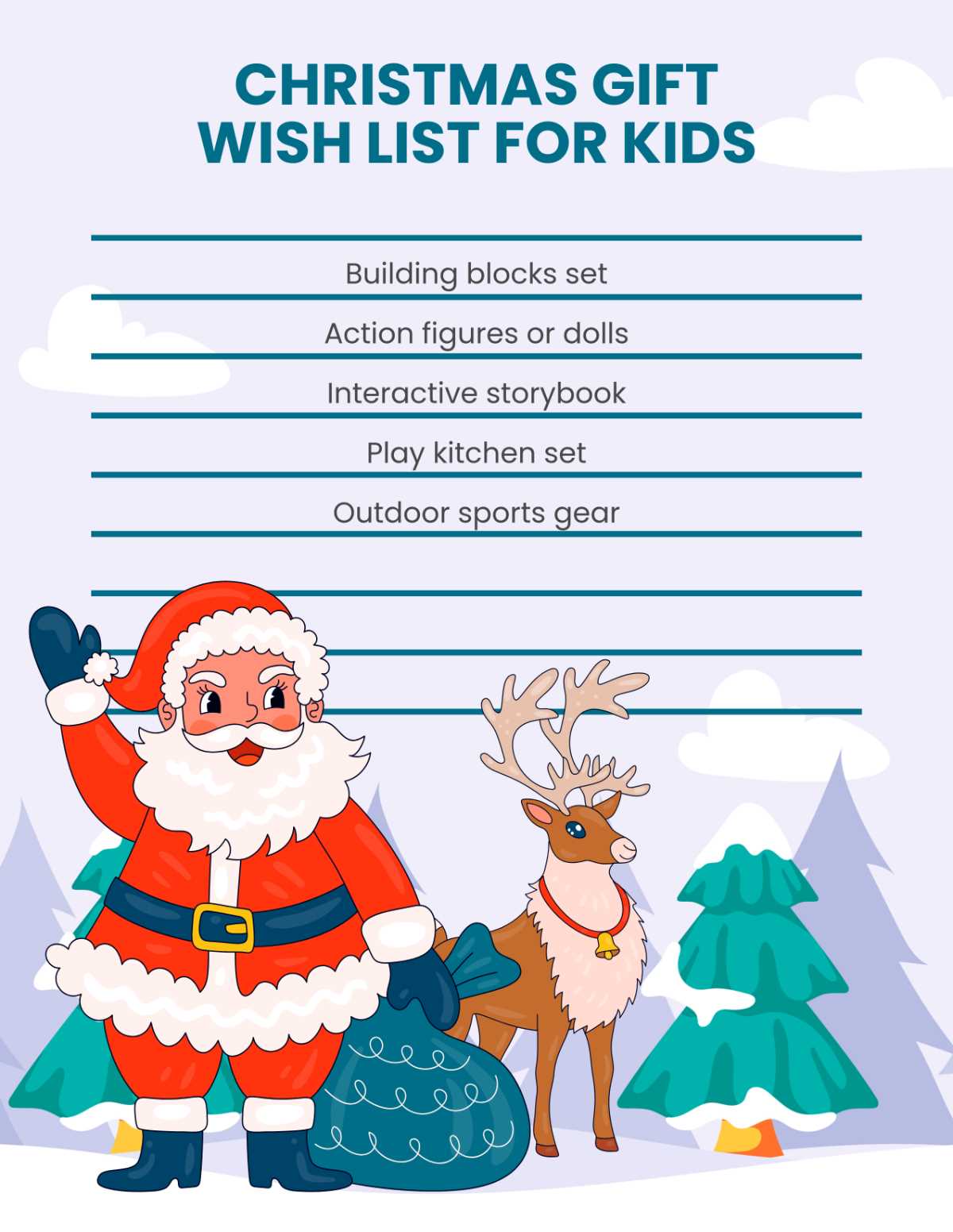 free printable secret santa wish list for coworkers