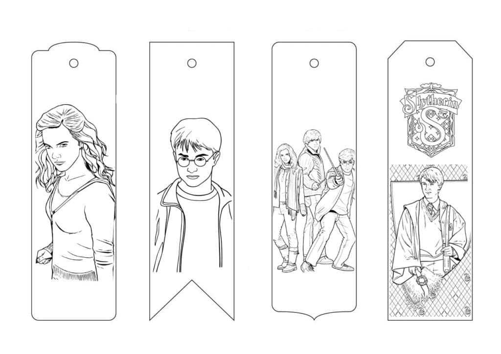 harry potter bookmarks printable
