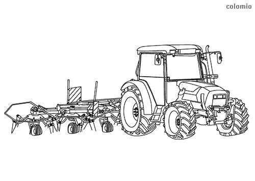tractor coloring page printable