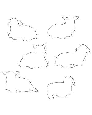 lamb pattern printable