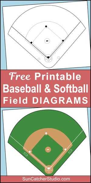 baseball field printable
