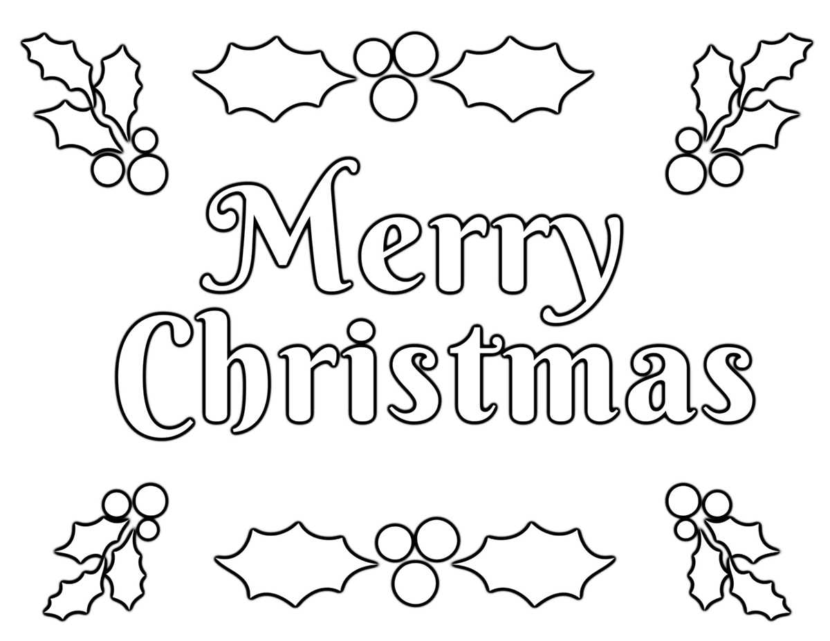 coloring sheets for christmas printable