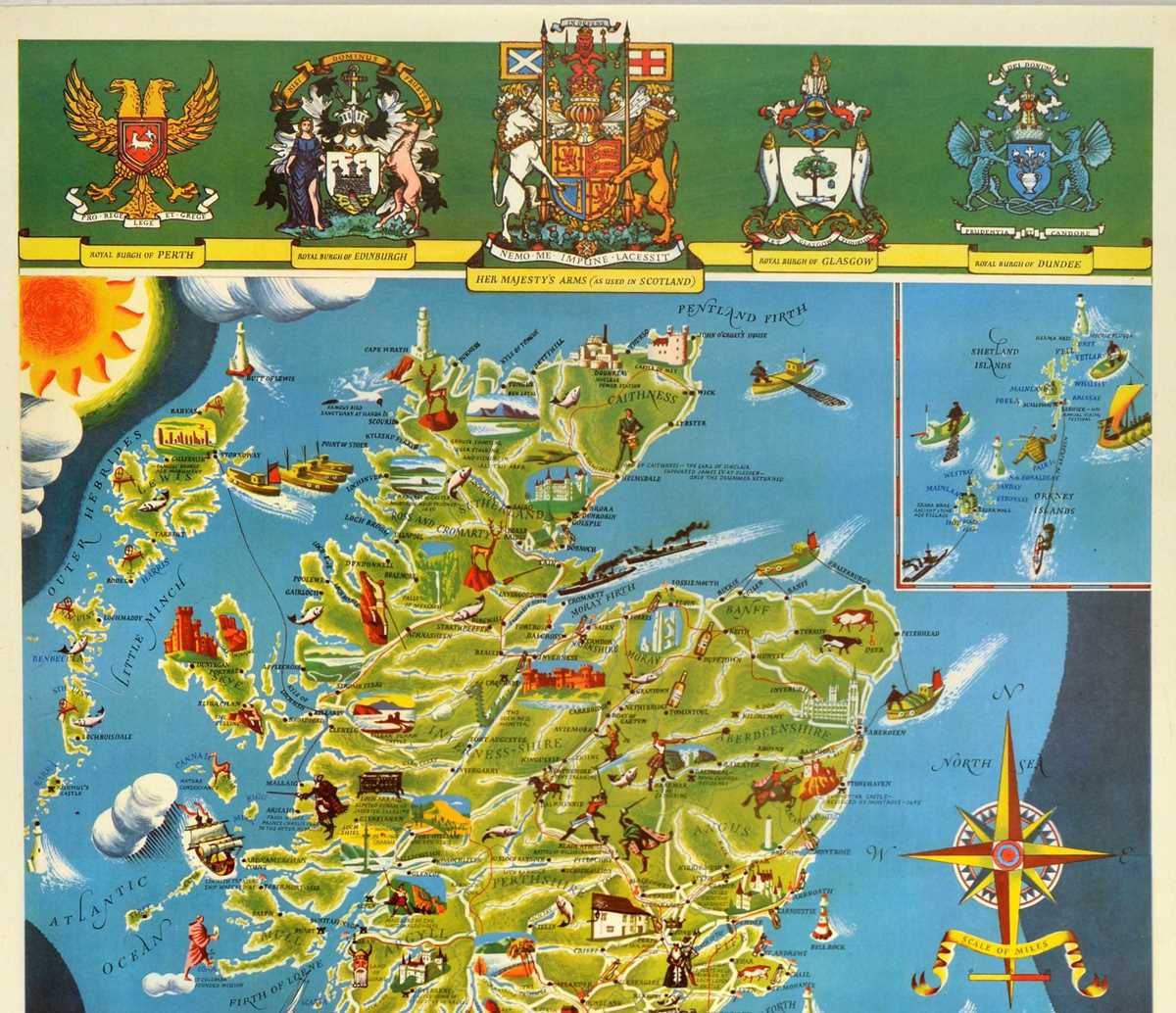 printable tourist map of scotland