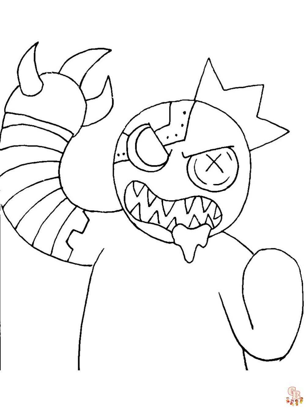 rainbow friends coloring pages printable