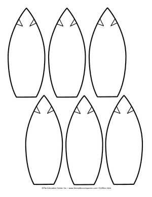 free printable turkey feather template