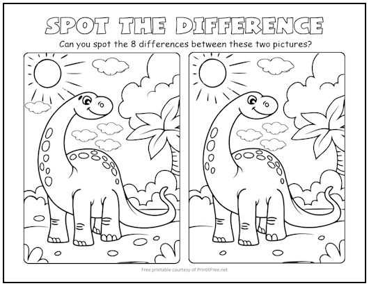 printable spot the difference