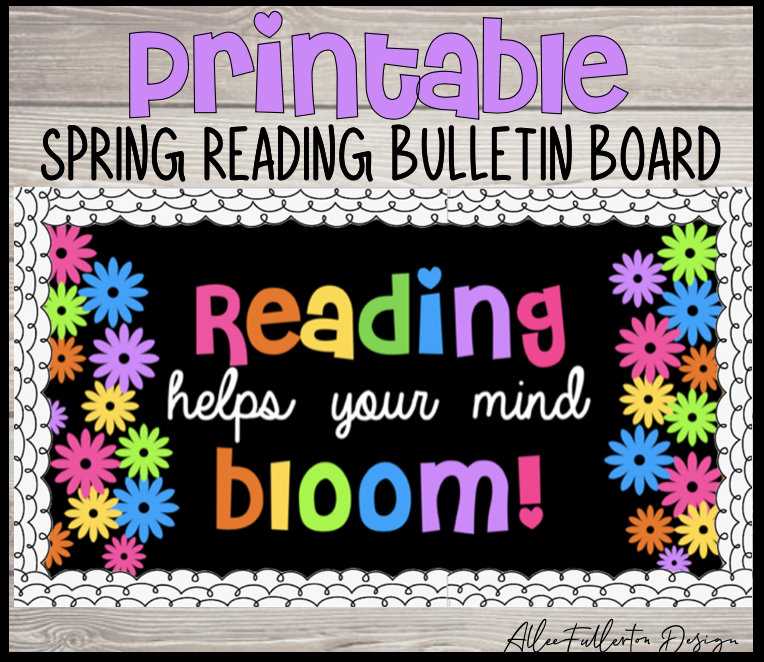reading bulletin board ideas printable