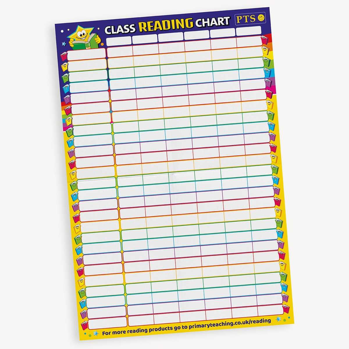 reading chart printable