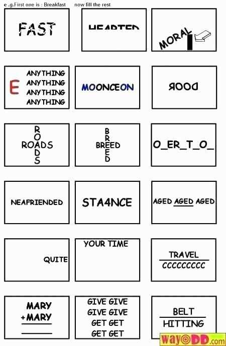 rebus printable puzzles