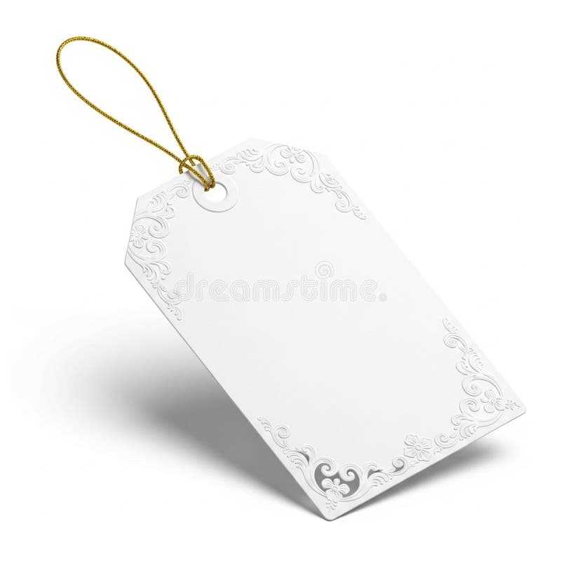rectangular gift tag with beveled edges printable