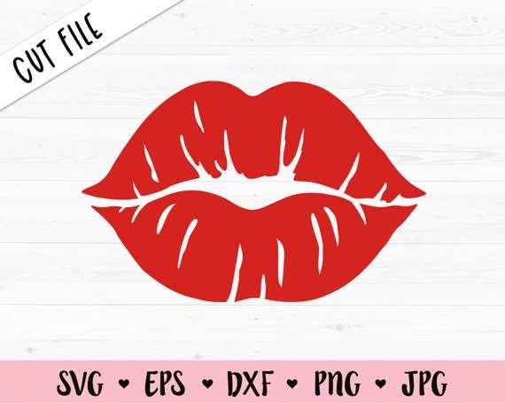 red lips printable