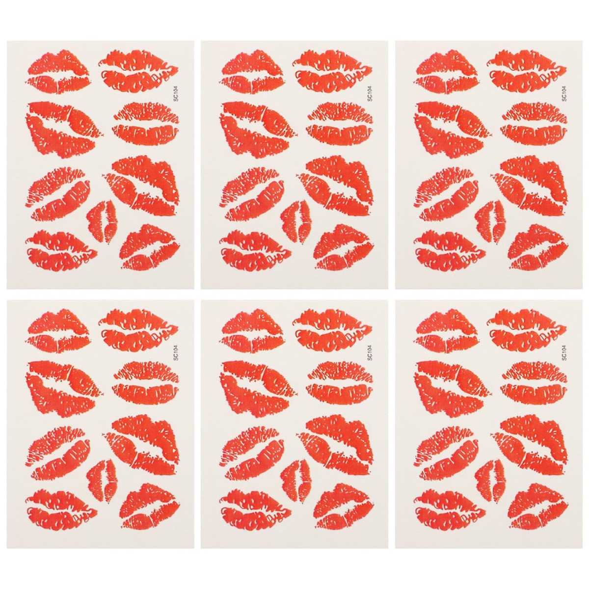 red lips printable