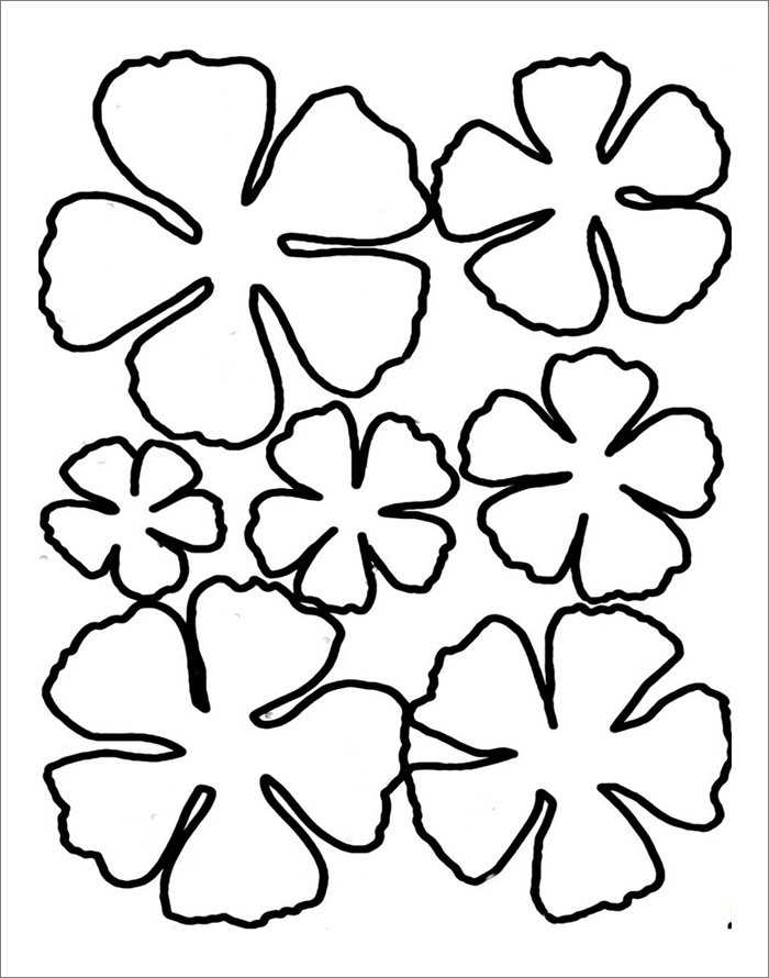 printable cut out flowers
