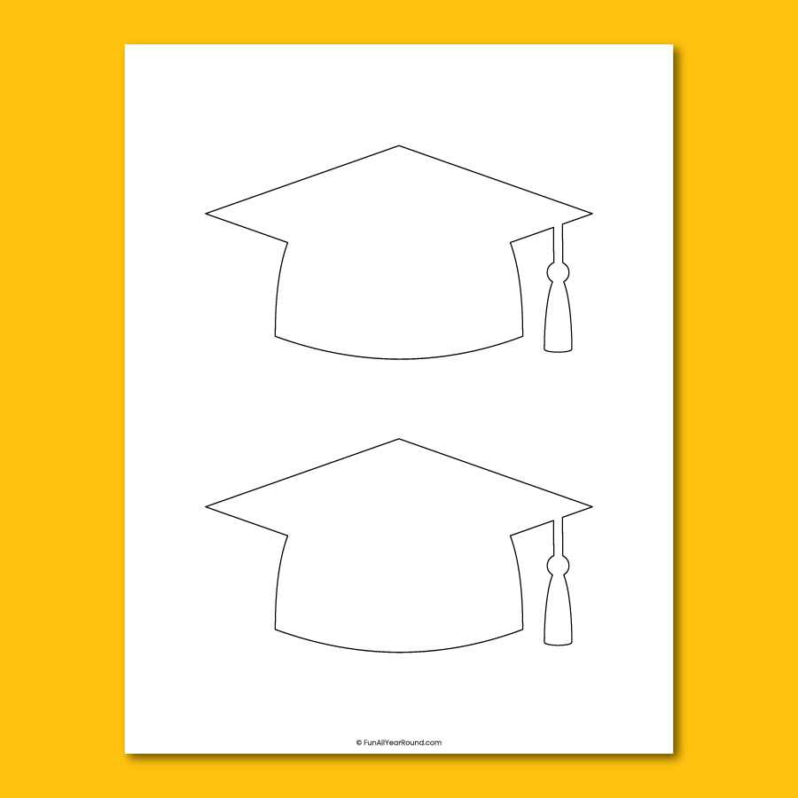 printable grad cap