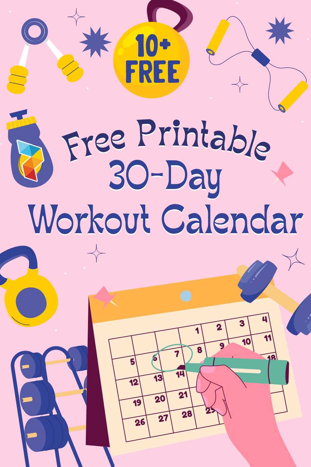 printable 30 day workout challenge