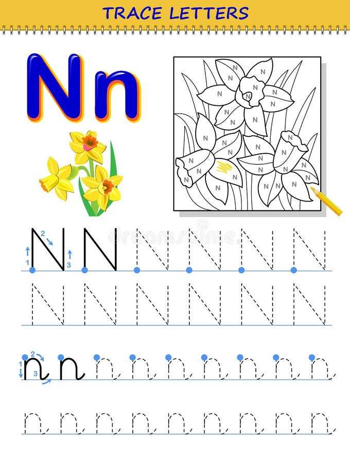 free printable letter n tracing worksheets