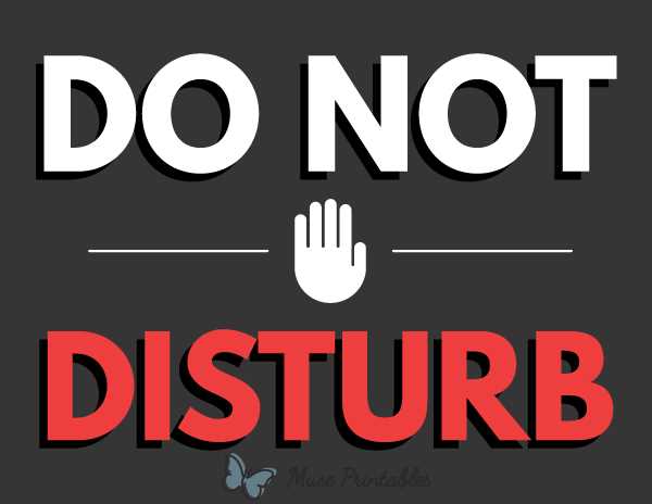 printable do not disturb signs